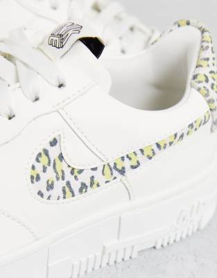 air force 1 pixel trainers white leopard