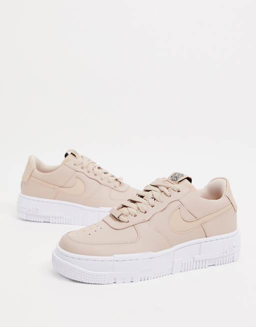 air force 1 pixel tan