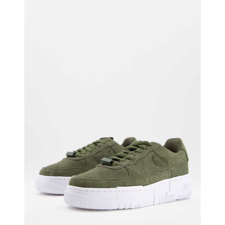 Nike Air Force 1 Pixel Green Suede, Where To Buy