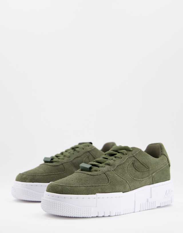 Nike Air Force 1 Pixel sneakers in cargo khaki