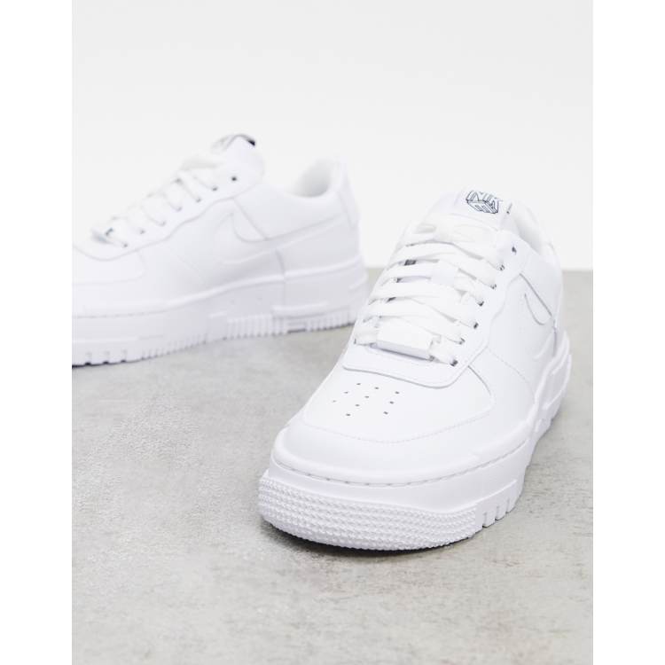 Nike Air Force 1 Pixel sneakers in triple white