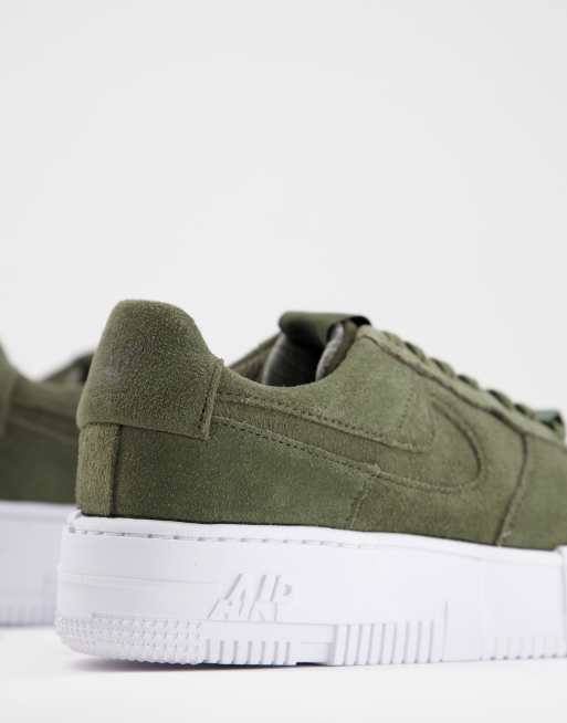 Nike Air Force 1 Pixel Green Suede, Where To Buy