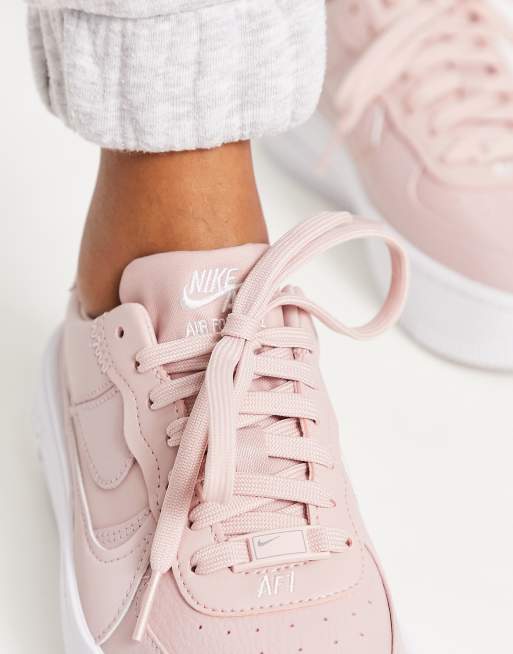 Pink Air Force 1 Shoes.