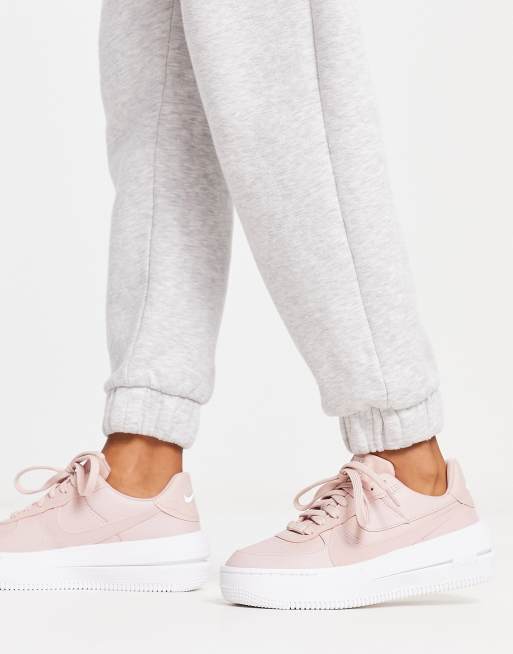 Pink nike shop platform sneakers