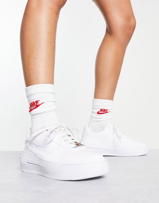 Nike - Air Force 1 PLT.AF.ORM - Sneakers in drievoudig wit, 4 van 4