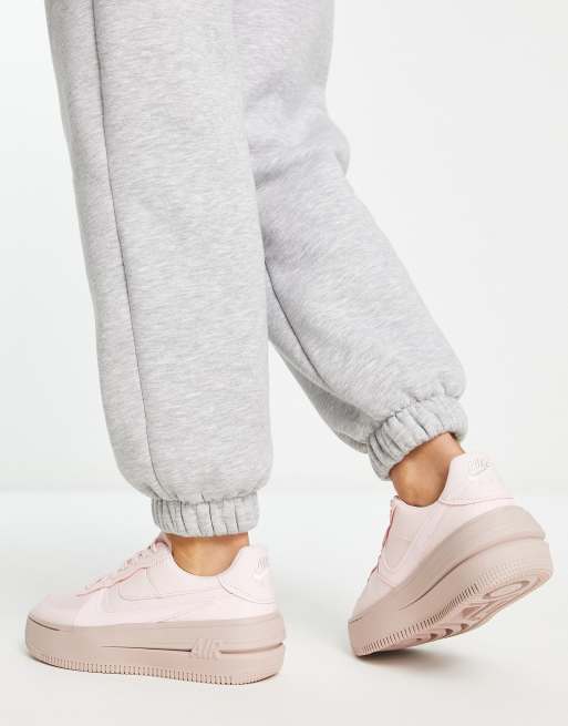 Nike Air Force 1 PLT.AF.ORM trainers in pink ASOS