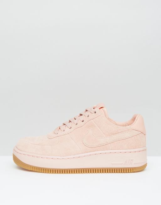 Nike air force store suede roze