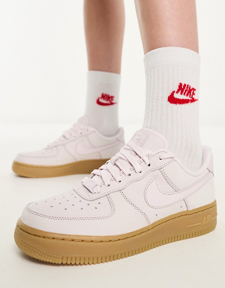 Nike Air Force 1 Premium trainers in light pink