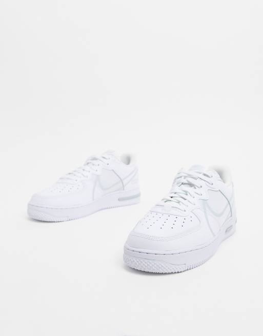 Air force 1 react triple clearance white