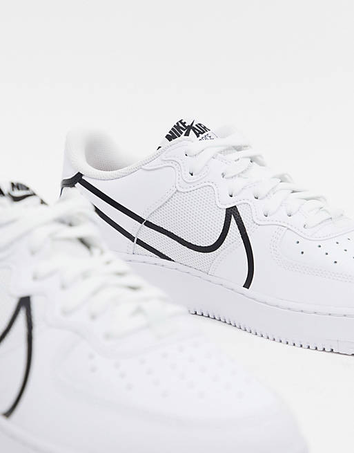 Nike Air Force 1 React trainers in white غسول هيمالايا بالنيم والكركم
