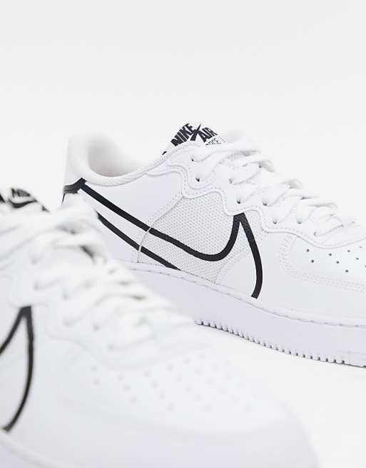 Nike Air Force 1 React trainers in white غسول هيمالايا بالنيم والكركم Nike Air Force 1 React trainers in white غسول هيمالايا بالنيم والكركم