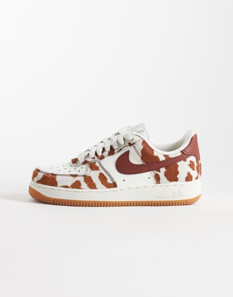 Nike Air Force 1 Retro Premium sneakers in brown cow print - view 1