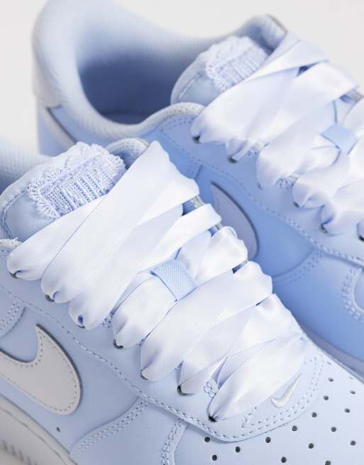 Nike Air Force 1 Retro Premium sneakers in light blue , 4 of 5