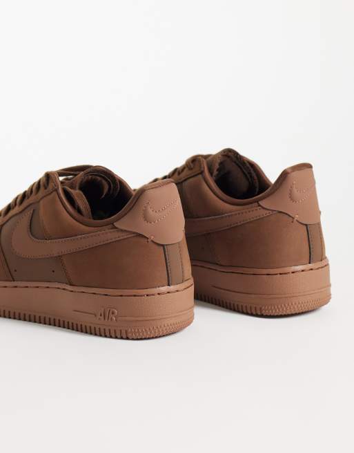 Nike Air Force 1 retro premium trainers in brown, 4 of 5