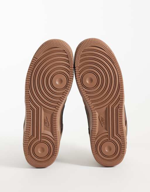 Nike Air Force 1 retro premium trainers in brown, 5 of 5