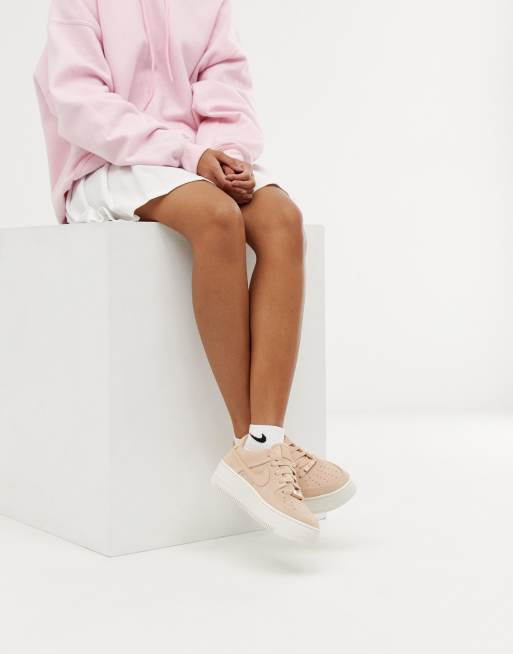 Nike air force 1 sage pale pink on sale