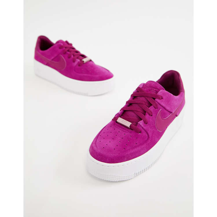 Nike Air Force 1 Sage Low sneakers in berry ASOS