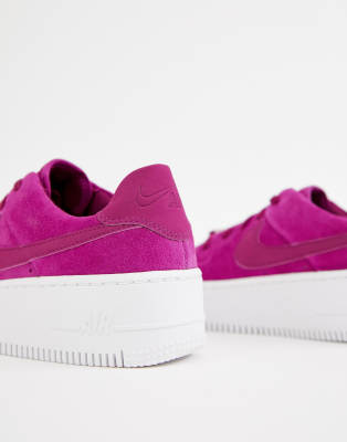 nike air force 1 sage low sneakers in berry