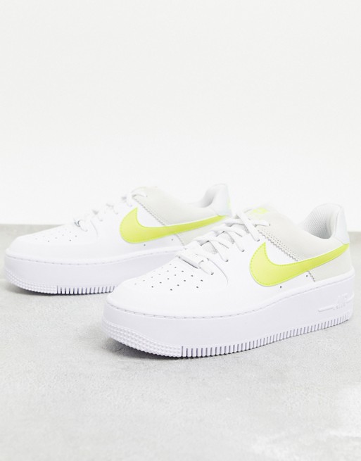 air force 1 bianche e gialle