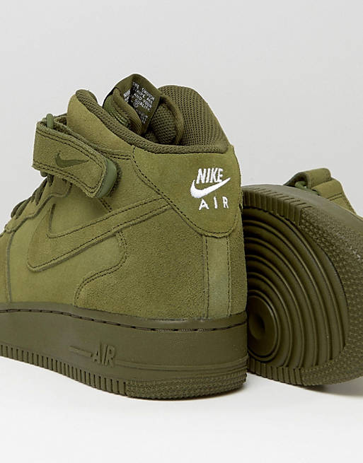 air force 1 donna alte verde scuro