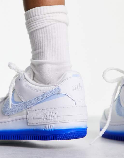 nike air force 1 blue and white