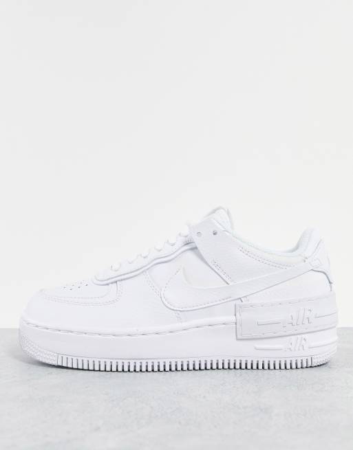 Nike Air Force 1 Shadow Baskets Blanc triple ASOS