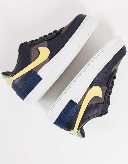 Nike Air Force 1 Shadow Baskets Noir et dore