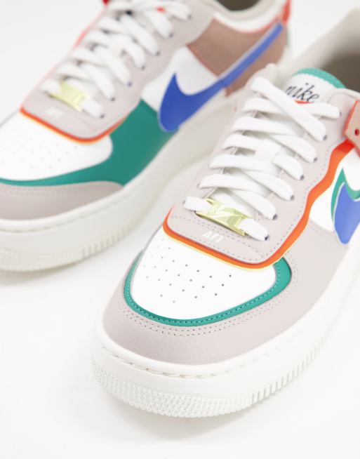Nike Air Force 1 Shadow – Buty sportowe w kolorze kamiennego beżu i błękitu, 2 z 4
