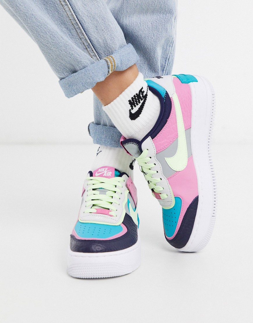 Nike – Air Force 1 Shadow – Flerfärgade sneakers