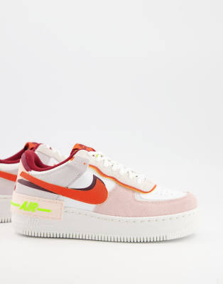 nike air force 1 shadow beige orange