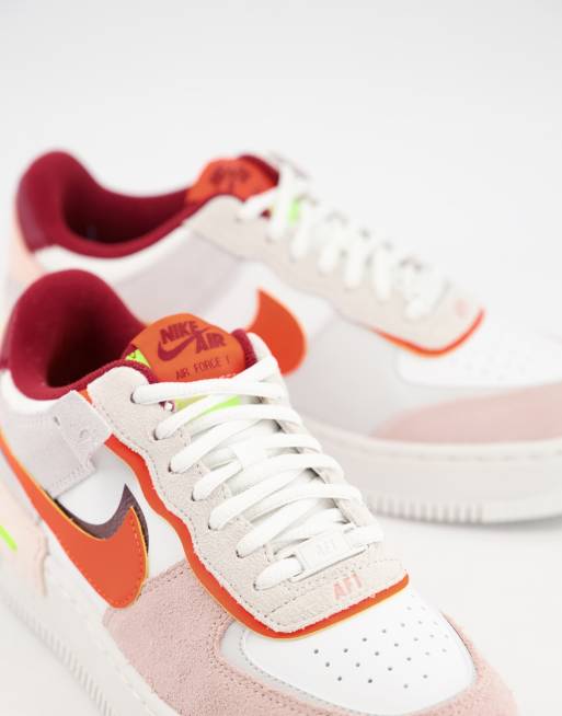 Air force 1 2025 shadow beige white orange