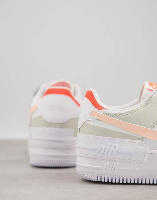 Nike air force outlet 1 shadow beige orange