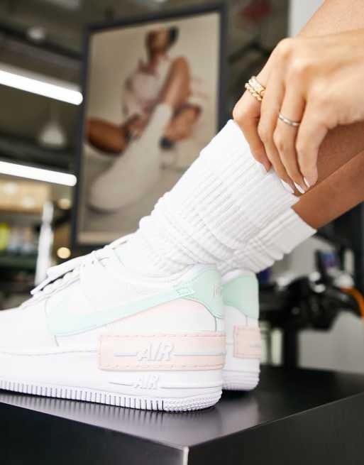 Nike air force 1 cheap rosa weiß