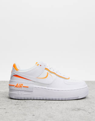 nike air force with orange tick