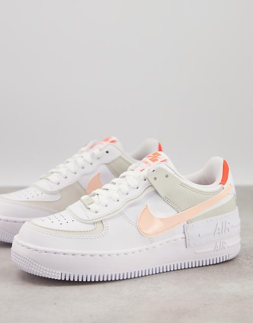 Nike - Air Force 1 Shadow - Sneakers bianche e beige | ASOS Nike - Air Force 1 Shadow - Sneakers bianche e beige | ASOS