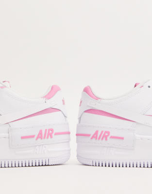 nike air force shadow white and pink