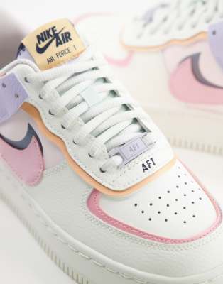 nike air force 1 shadow sneakers donna colori pastello