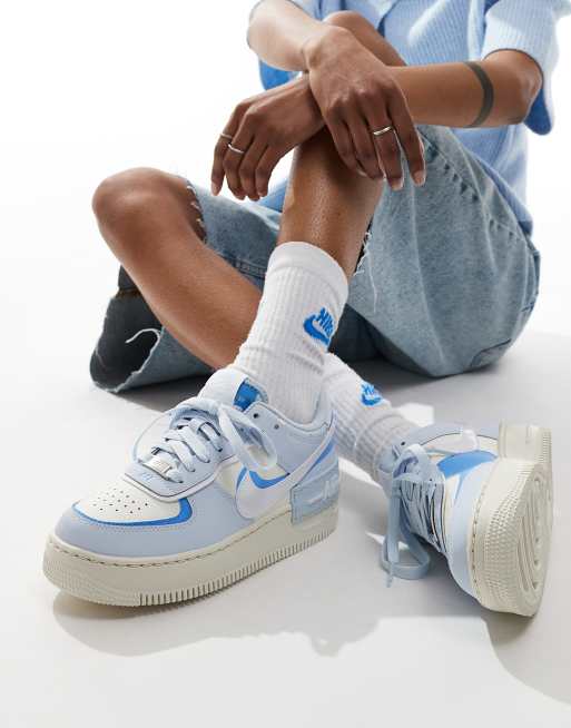 Nike Air Force Shadow Sneakers in blauw ASOS