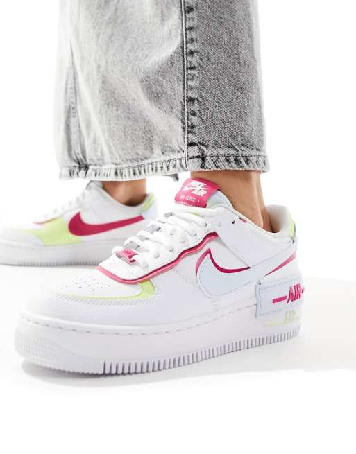 Nike air force outlet 1 pink and blue