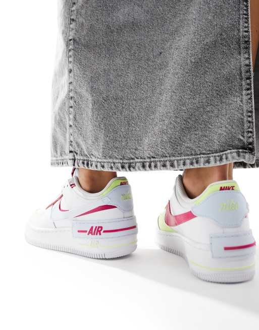 Nike Air Force 1 Shadow sneakers in blue and pink ASOS