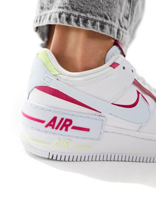 Nike Air Force 1 Shadow sneakers in blue and pink ASOS