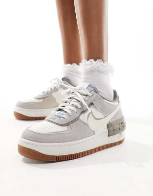 Nike Air Force 1 Shadow sneakers in gray ASOS