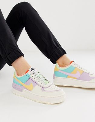pastel coloured air force 1