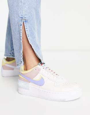 pastel pink air force 1 shadow