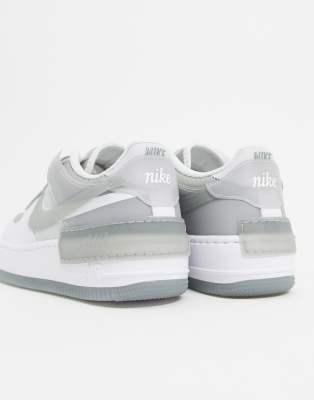 transparent white gray af1