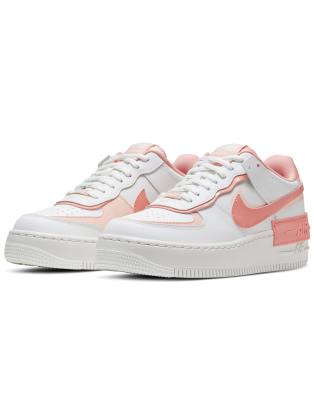 nike air force 1 shadow white and coral