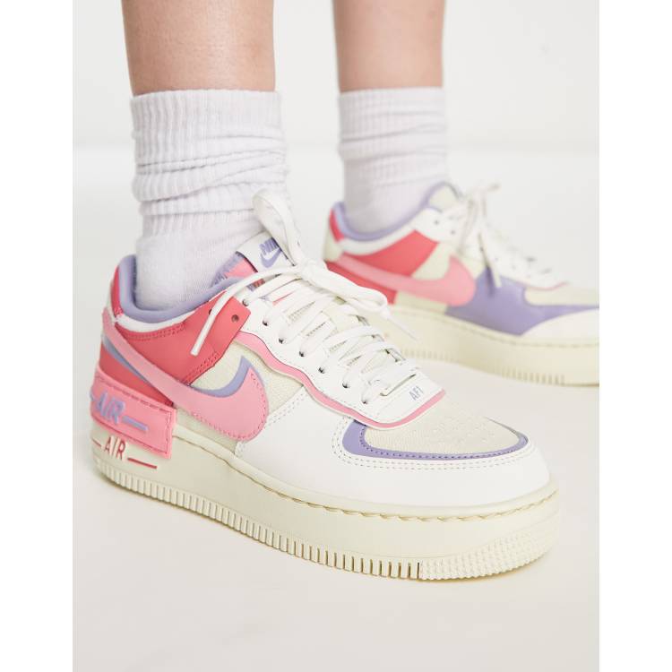 Nike Air Force 1 Shadow AUMX2 Sneakers in White and Blue