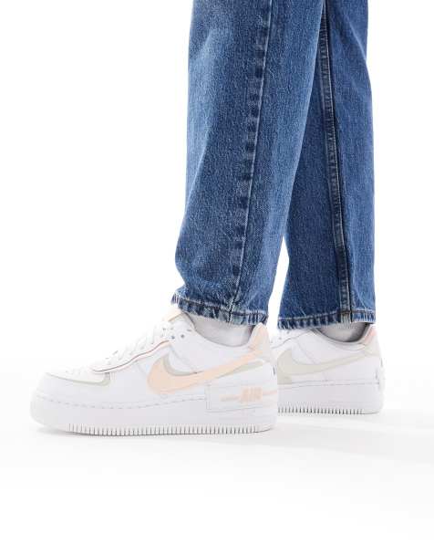 Nike Air Force 1 Shadow sneakers in white and pink - view 1