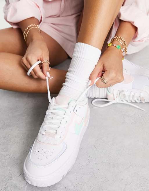 Nike air force roze wit on sale