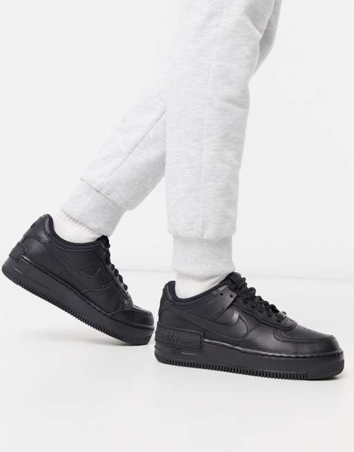 Nike – Air Force 1 Shadow – Svarta sneakers 
